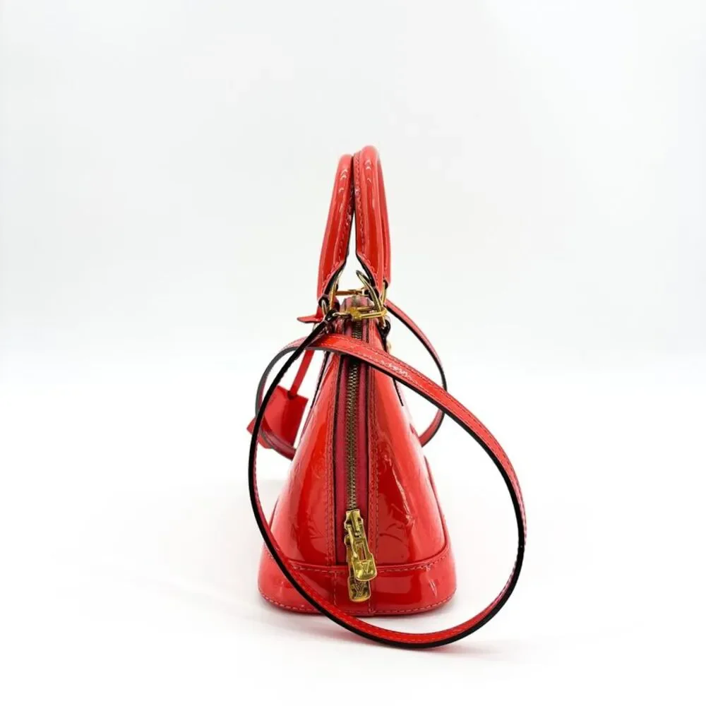Louis Vuitton Alma BB Monogram Vernis Red